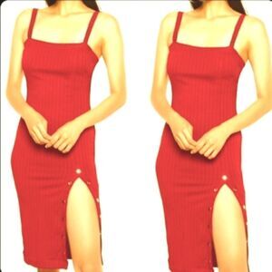 nwt sexy high slit dress sz.L